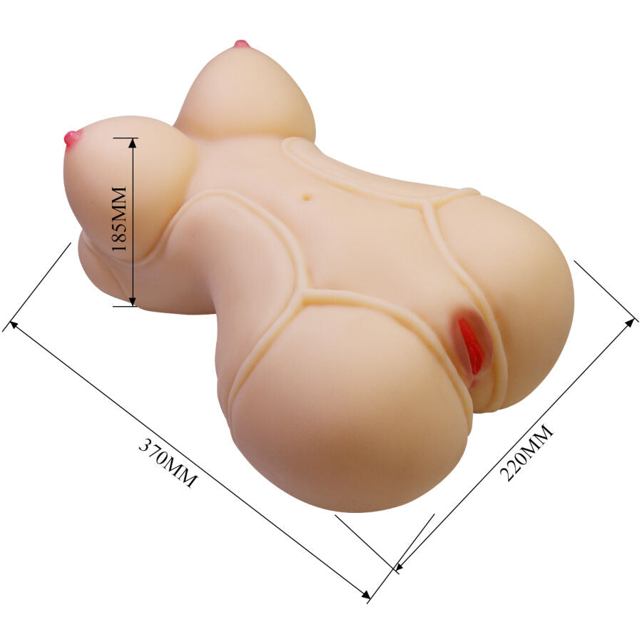 CRAZY BULL - DIANA REALISTISK KVINDELIG TORSO, VAGINA OG ANAL 5 KG