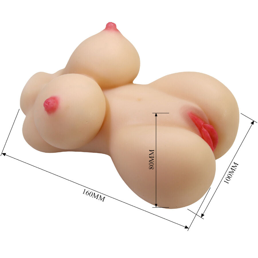 CRAZY BULL - HERTA MINI TORSO REALISTISK KVINDELIG VAGINA 497 G