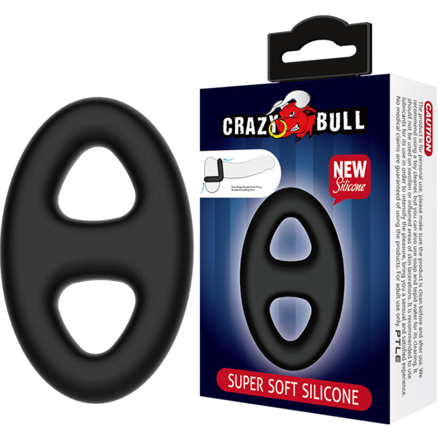 CRAZY BULL - DOBBELT OVAL SILIKONERING