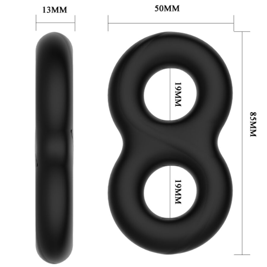CRAZY BULL - DOBBELT INFINITY SILIKONE RING