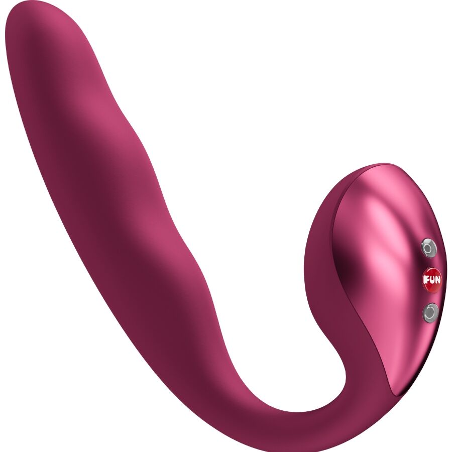 FUN FACTORY - ALLEGRO INDSÆTTEBAR DOBBELT LUFTPULSVIBRATOR VINRØD