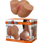 CRAZY BULL - GERIANN REALISTISK KVINDELIG RØVVIBRATOR OG SUCKER MED LYD 5,5 KG