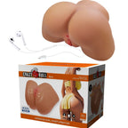 CRAZY BULL - ILANA REALISTISK KVINDELIG RØVVIBRATOR OG SUCKER MED LYD 6,8 KG