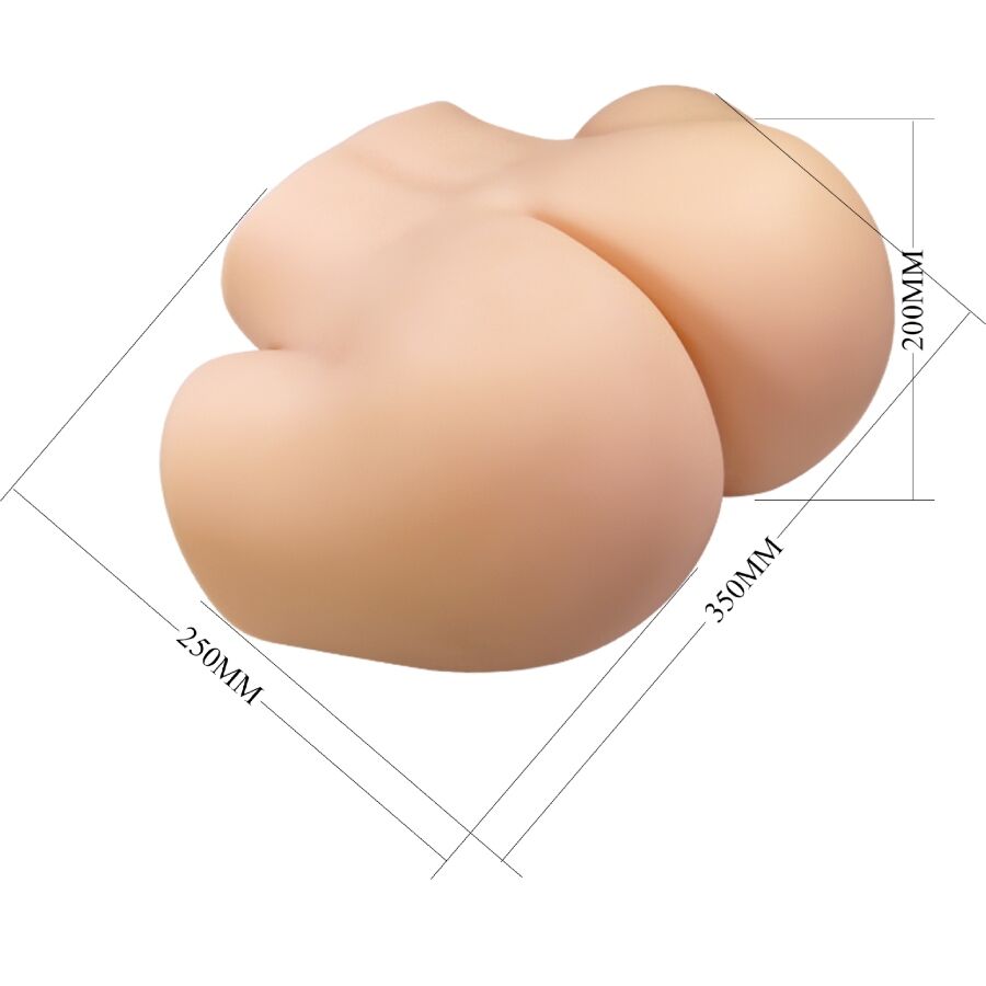 CRAZY BULL - REALISTISK KVINDELIG BAGVAGINA OG ANAL 7 KG