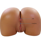 CRAZY BULL - WENDY REALISTISK KVINDELIG RØVVIBRATOR OG SUCKER MED LYD 11 KG