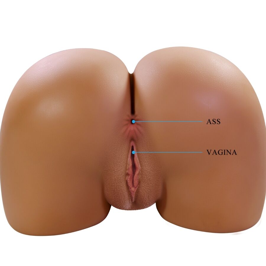 CRAZY BULL - WENDY REALISTISK KVINDELIG RØVVIBRATOR OG SUCKER MED LYD 11 KG