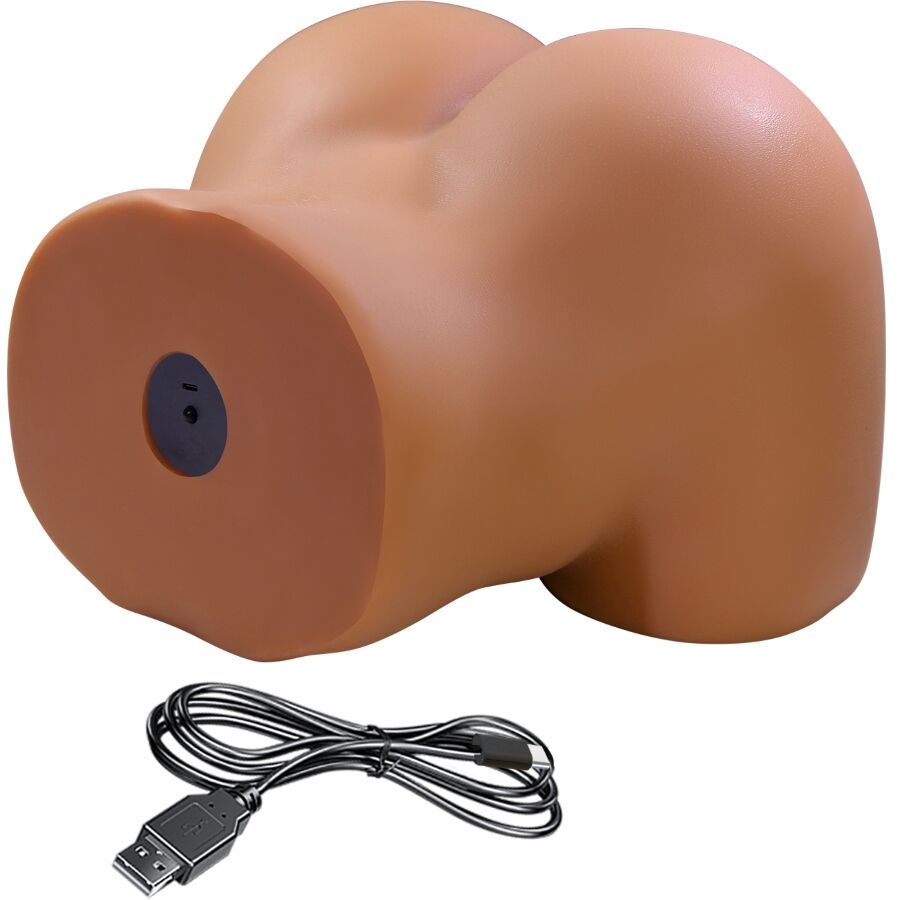 CRAZY BULL - WENDY REALISTISK KVINDELIG RØVVIBRATOR OG SUCKER MED LYD 11 KG