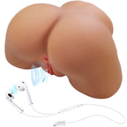 CRAZY BULL - ILANA REALISTISK KVINDELIG RØVVIBRATOR OG SUCKER MED LYD 6,8 KG