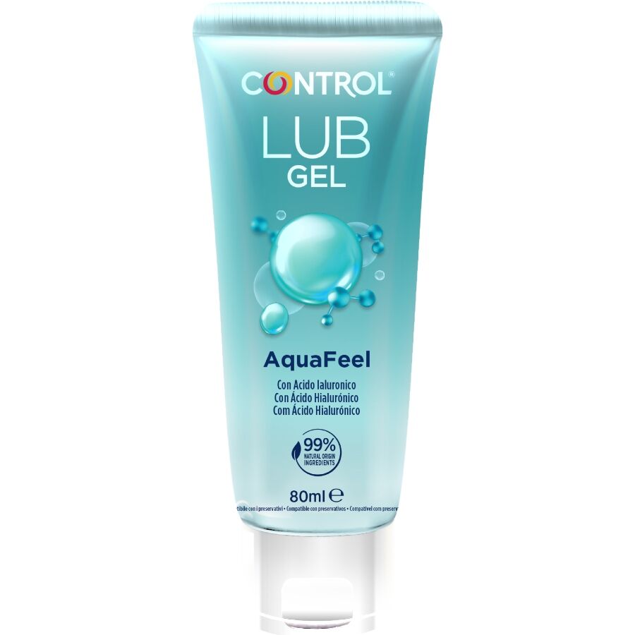 CONTROL - AQUAFEEEL SMØREMIDDEL MED HYALURONSYRE 80 ML