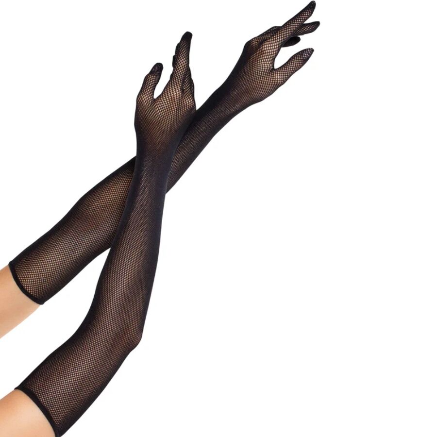 LEG AVENUE - OPERA LANGE FISHNET HANDSKER SORT