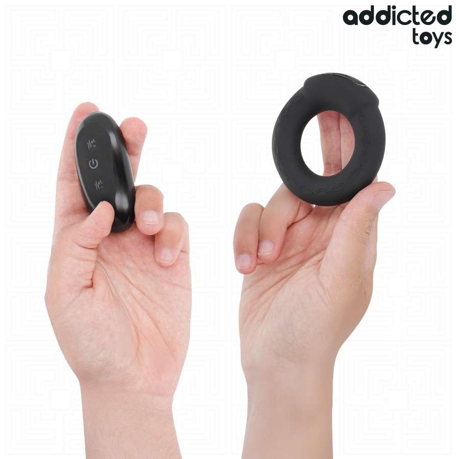 ADDICTED TOYS - FJERNBETJENING MED VIBRERENDE PIKRING MED VARMEEFFEKT