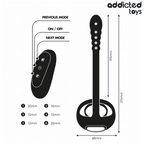 ADDICTED TOYS - P-SPOT VIBRERENDE PIKRING FJERNBETJENING