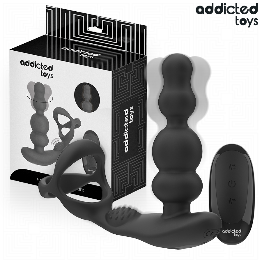 ADDICTED TOYS - ROTERENDE PROSTATA MASSAGEAPPARAT FJERNBETJENING