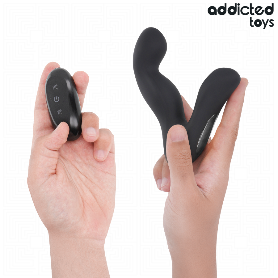ADDICTED TOYS - OSCILLERENDE PROSTATAMASSAGEAPPARAT MED PULSATIONSTILSTAND FJERNBETJENING