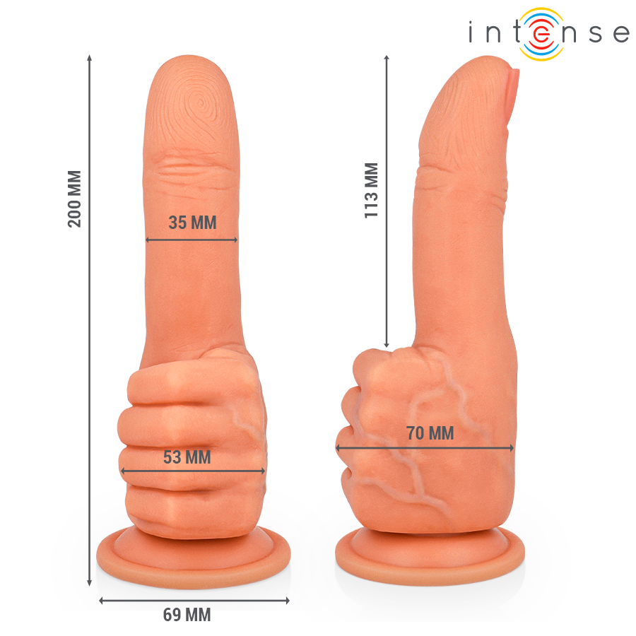 INTENSE - BENDER G-PUNKT STIMULATOR FLEKSIBEL HÅND 11,3 CM
