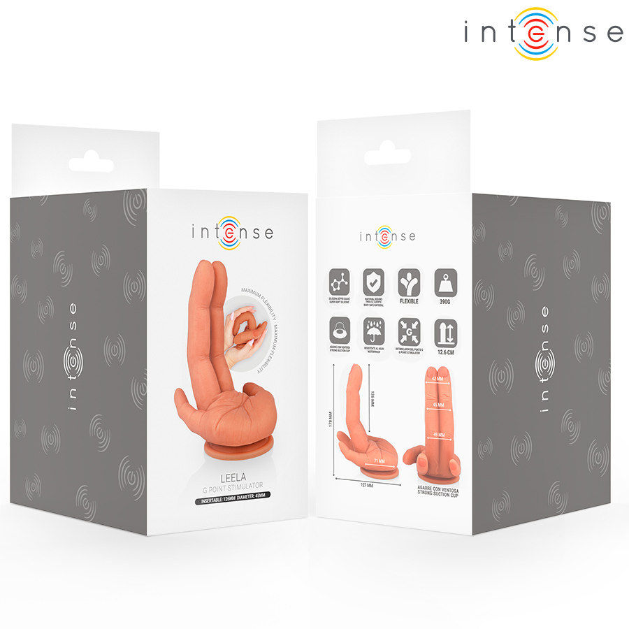 INTENS - LEELA G-PUNKT STIMULATOR FLEKSIBEL HÅND 12,6 CM