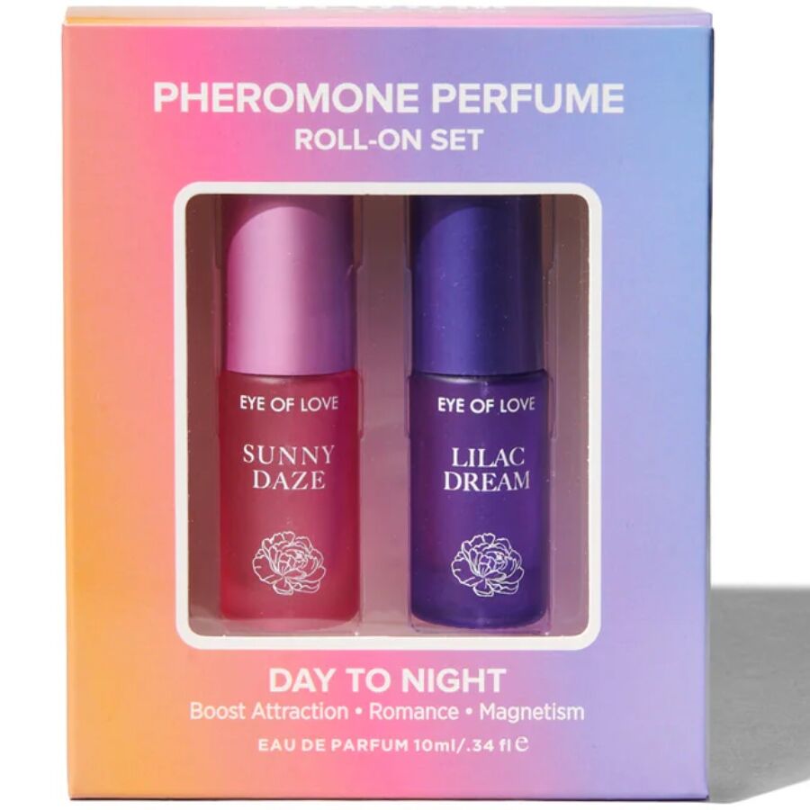EYE OF LOVE - BLOOM DAG TIL NAT FEROMON ROLL-ON PARFUME SÆT 2 X 5 ML