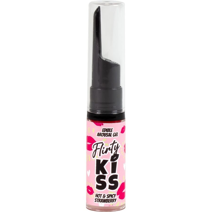 SECRETPLAY - FLIRTY KISS GELS MED ORAL SEX EFFEKTER JORDBÆR & MYNTE 2 x 8 GR