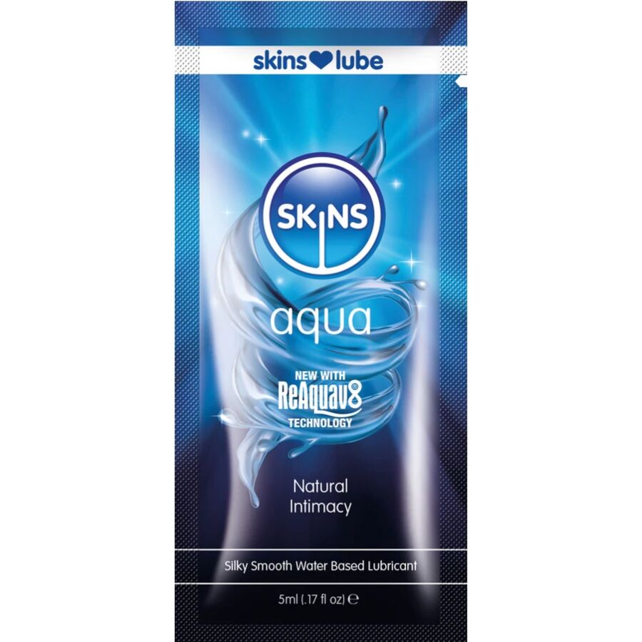 SKINS - AQUA VANDBASERET GLIDEMIDDEL ENKELT DOSIS 5 ML