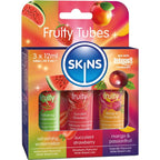 SKINS - FRUITY LUBES KIT VANDMELON, JORDBÆR & MANGO SMØREMIDLER 3 x 12 ML