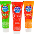 SKINS - FRUITY LUBES KIT VANDMELON, JORDBÆR & MANGO SMØREMIDLER 3 x 12 ML