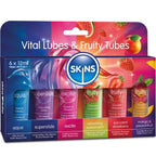 SKINS - VITAL & FRUITY LUBES KIT SMØREMIDLER 6 x 12 ML