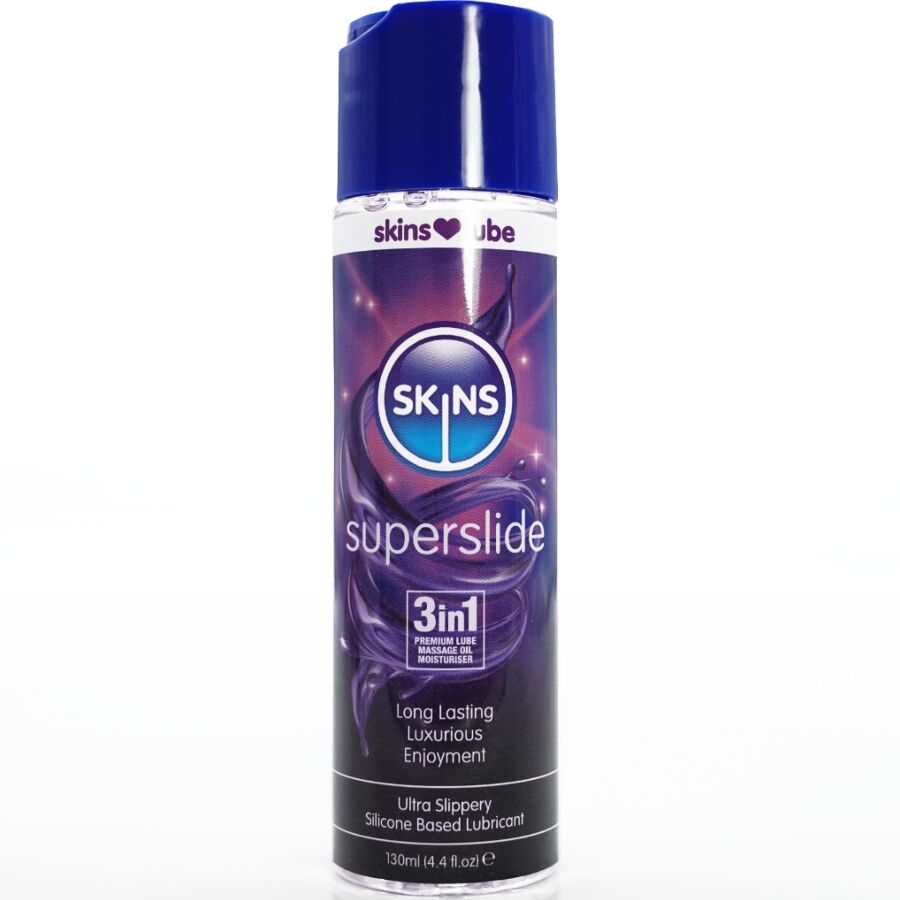 SKINS - SUPERSLIDE SILIKONEBASERET GLIDEMIDDEL 130 ML