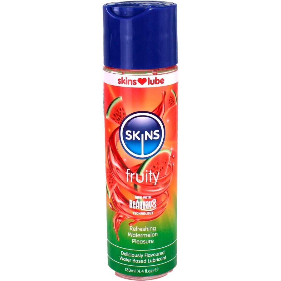 SKINS - FRUGTIG VANDBASERET GLIDEMIDDEL VANDMELON 130 ML