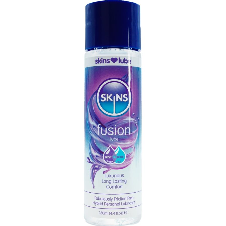 SKINS - FUSION HYBRID VAND- OG SILIKONEBASERET GLIDEMIDDEL 130 ML