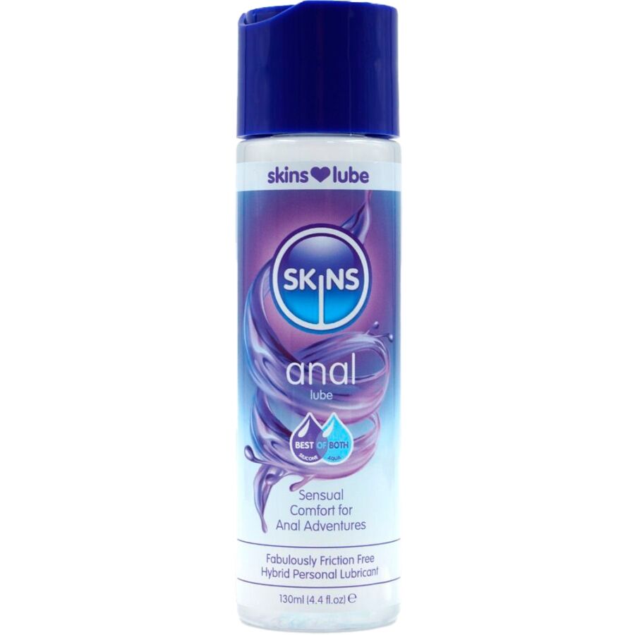 SKINS - ANAL HYBRID VAND & SILIKONEBASERET GLIDEMIDDEL 130 ML