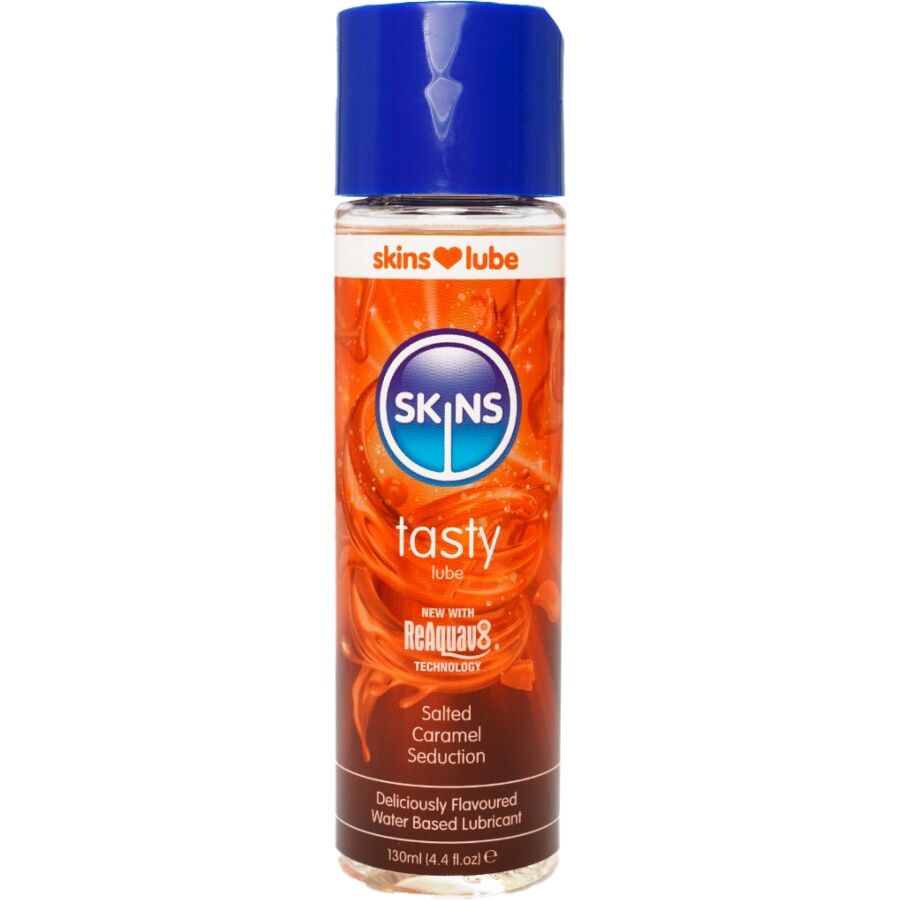 SKINS - LÆKKER VANDBASERET GLIDEMIDDEL SALTET KARAMEL 130 ML