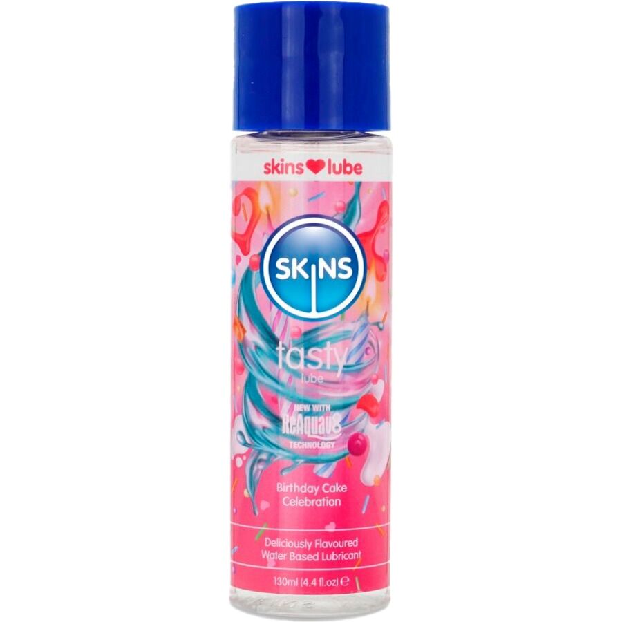 SKINS - LÆKKER VANDBASERET GLIDEMIDDEL FØDSELSDAGSKAGE 130 ML