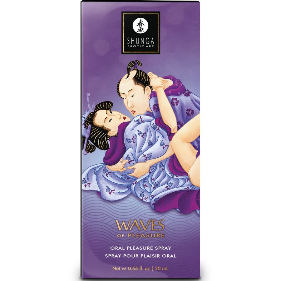 SHUNGA - WAVES PLEASURE SPRAY MUNDFORFØRENDE EKSOTISKE FRUGTER 20 ML