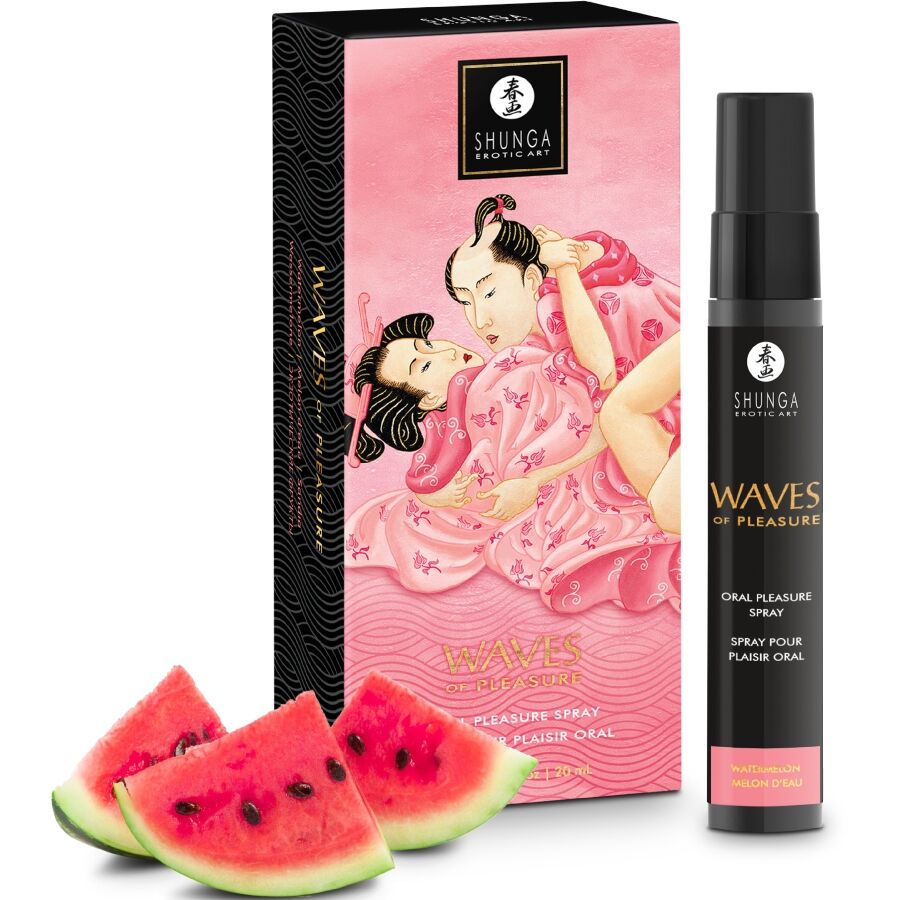 SHUNGA - WAVES PLEASURE SPRAY MUNDFORFØRENDE VANDMELON 20 ML