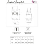LIVCO CORSETTI FASHION - SENSUEL SNEFNUG LC 90603 JULETRØJE + T-SHIRT + PANDEBÅND L/XL