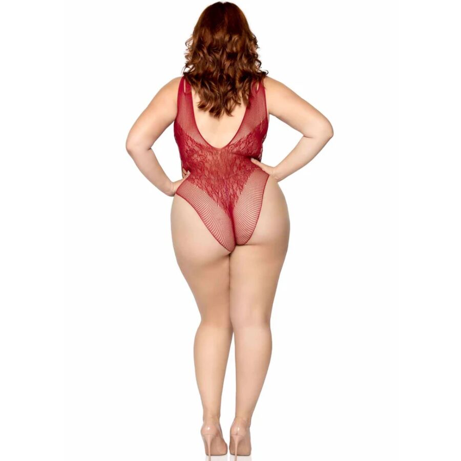 LEG AVENUE - 81641X SØMLØS BODYSUIT BORDEUG STØRRELSE 1X/2X