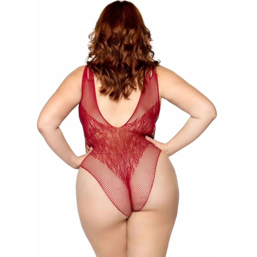 LEG AVENUE - 81641X SØMLØS BODYSUIT BORDEUG STØRRELSE 1X/2X