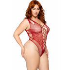 LEG AVENUE - 81641X SØMLØS BODYSUIT BORDEUG STØRRELSE 1X/2X
