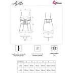 LIVCO KORSETTI MODE - AGETHE LC 90607 CHEMISE + THONG + JULETAT L/XL