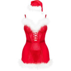 LIVCO KORSETTI MODE - AGETHE LC 90607 CHEMISE + THONG + JULETAT L/XL