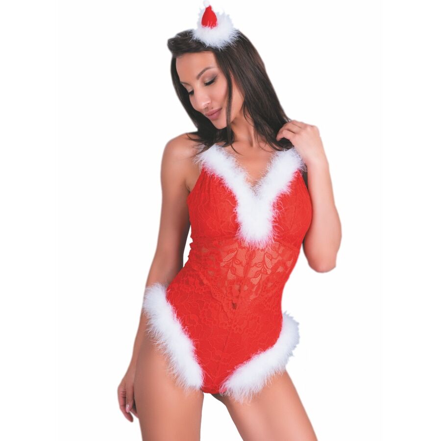 LIVCO CORSETTI FASHION - NAUGHTY SANTA LC 90706 JULEBODYSUI S/M