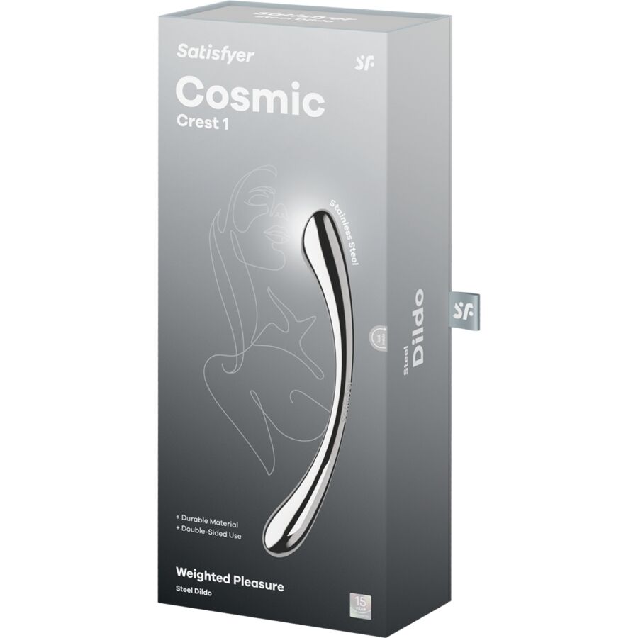 SATISFYER - COSMIC CREST 1 DOLDE DILDO I RUSTFRIT STÅL