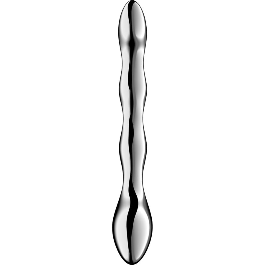 SATISFYER - COSMIC CREST 2 DILDO I RUSTFRIT STÅL MED DOBBELTENDE ENDER