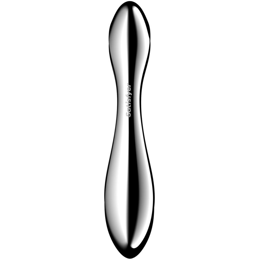 SATISFYER - PURE GRAVITY 2 DILDO I RUSTFRIT STÅL MED DOBBELT ENDER