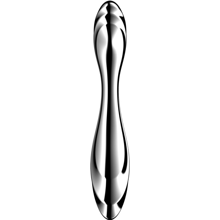 SATISFYER - PURE GRAVITY 2 DILDO I RUSTFRIT STÅL MED DOBBELT ENDER