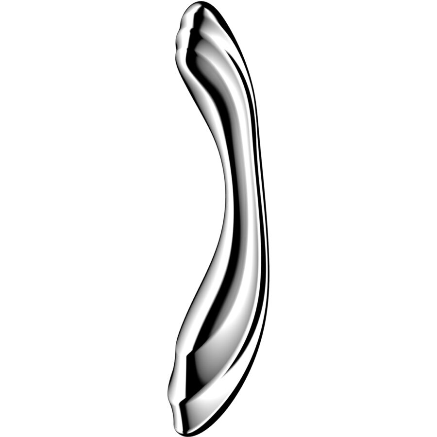SATISFYER - PURE GRAVITY 2 DILDO I RUSTFRIT STÅL MED DOBBELT ENDER