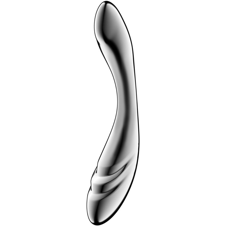 SATISFYER - PURE GRAVITY 3 DILDO I RUSTFRIT STÅL MED DOBBELT ENDER