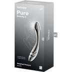 SATISFYER - PURE GRAVITY 3 DILDO I RUSTFRIT STÅL MED DOBBELT ENDER