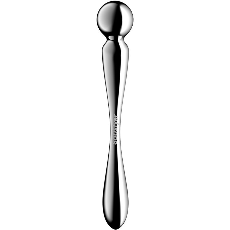 SATISFYER - STAR FORCE 2 DILDO I RUSTFRIT STÅL MED DOBBELT ENDER