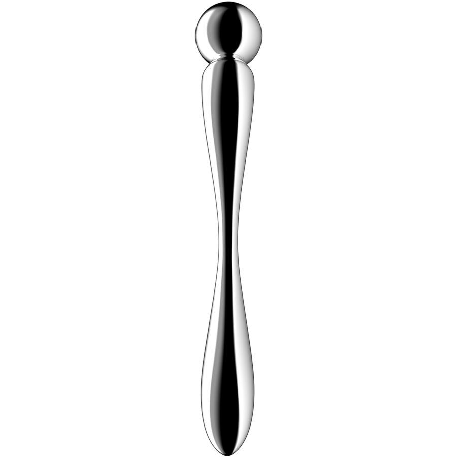 SATISFYER - STAR FORCE 2 DILDO I RUSTFRIT STÅL MED DOBBELT ENDER